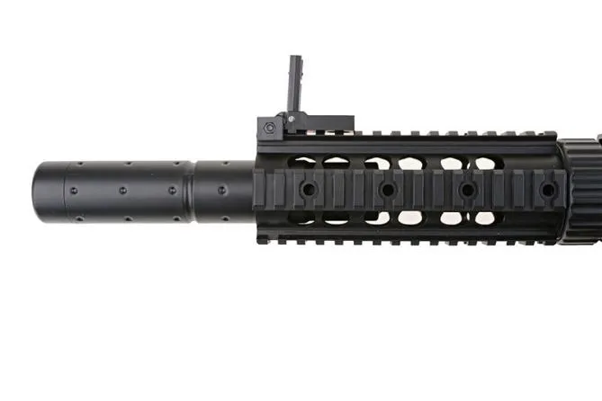 Spartac SRT 15 M4 Commando Rifle mit Silencer Black AEG 0,5 Joule